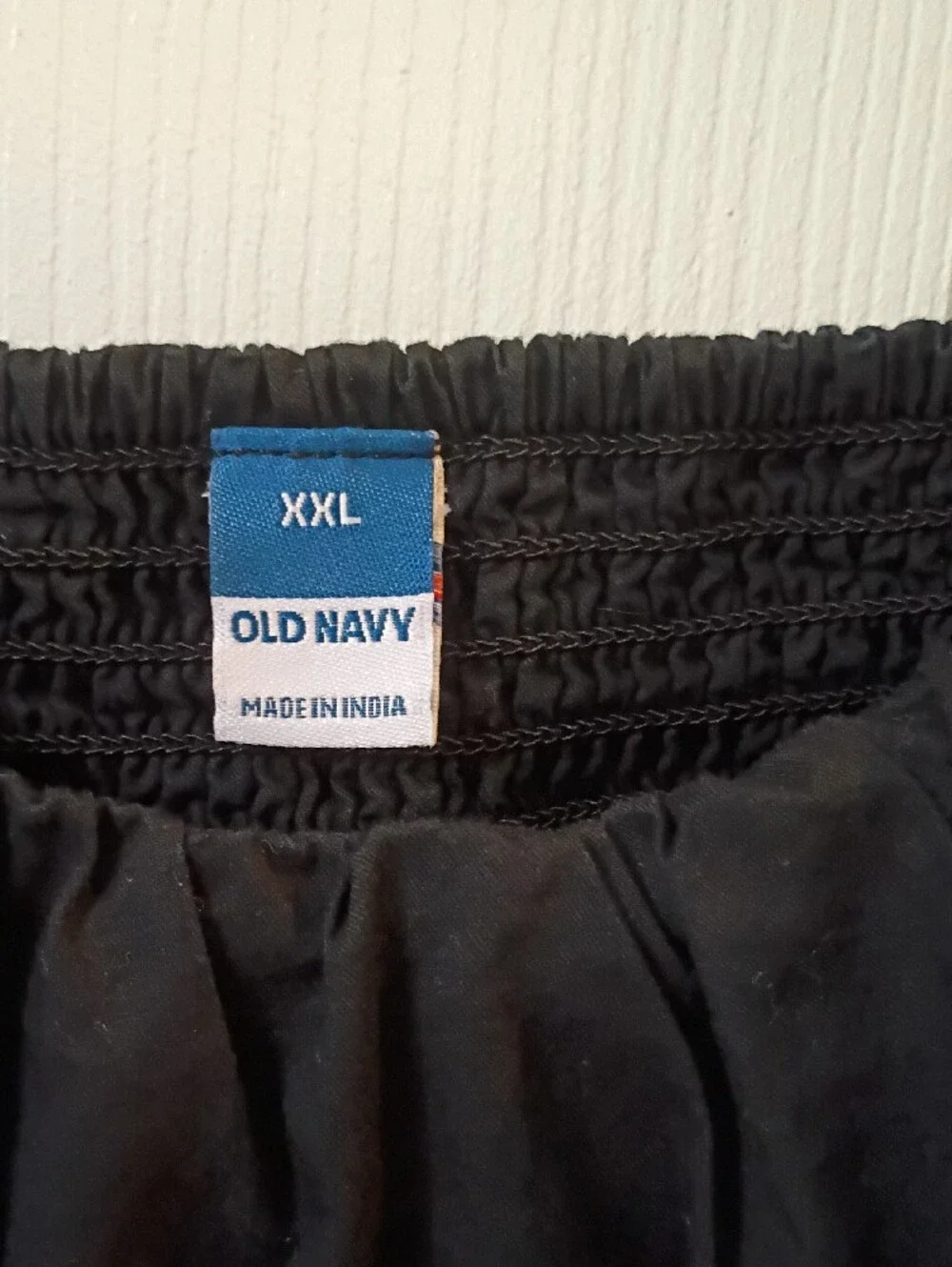 Old Navy Black Puff-Sleeve Scoop Neck Blouse